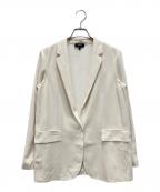 theoryセオリー）の古着「Powder Crepe Casual Blazer UL」｜ベージュ