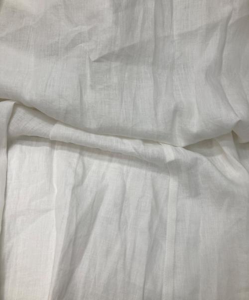 HUIS.（ハウス）HUIS. (ハウス) 遠州織物シャトルリネンロングスカート ホワイト サイズ:Freeの古着・服飾アイテム