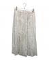 HUIS. (ハウス) 遠州織物シャトルリネンロングスカート ホワイト サイズ:Free：12000円