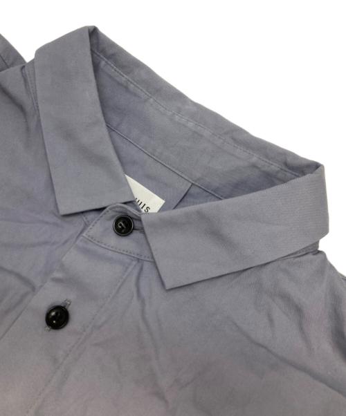 HUIS（ハウス）HUIS (ハウス) オーガニックコットンライトオックスロングシャツ パープル サイズ:FREEの古着・服飾アイテム