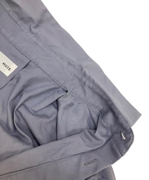 HUIS（ハウス）HUIS (ハウス) オーガニックコットンライトオックスロングシャツ パープル サイズ:FREEの古着・服飾アイテム