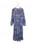 sara mallika (サラマリカ) Tile Pattern Shirring Dress ブルー×パープル サイズ:S：16000円