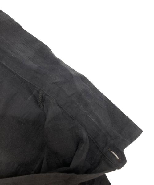 HUIS（ハウス）HUIS (ハウス) 遠州織物シャツワンピース ブラック サイズ:FREEの古着・服飾アイテム