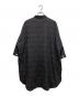 HUIS (ハウス) 遠州織物シャツワンピース ブラック サイズ:FREE：8000円