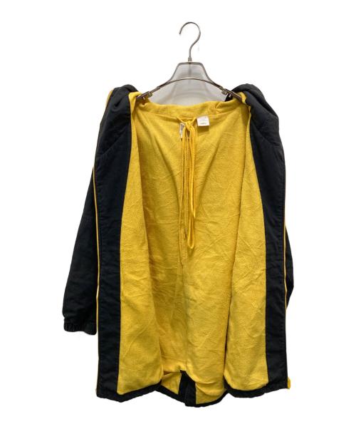 adidas（アディダス）adidas (アディダス) リップストップフーディージャケット ブラック×イエロー サイズ:38の古着・服飾アイテム
