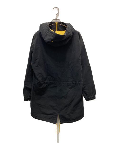 adidas（アディダス）adidas (アディダス) リップストップフーディージャケット ブラック×イエロー サイズ:38の古着・服飾アイテム