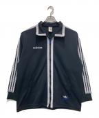 adidasアディダス）の古着「襟付きトラックジャケット」｜ブラック
