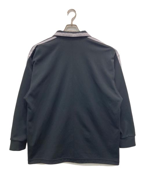 adidas（アディダス）adidas (アディダス) 襟付きトラックジャケット ブラック サイズ:Lの古着・服飾アイテム