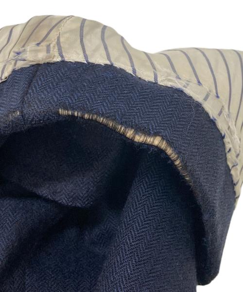 TOMORROW LAND PILGRIM（トゥモローランド ピルグリム）TOMORROW LAND PILGRIM (トゥモローランド ピルグリム) ベルト付ウールステンカラーコート ネイビー サイズ:46の古着・服飾アイテム