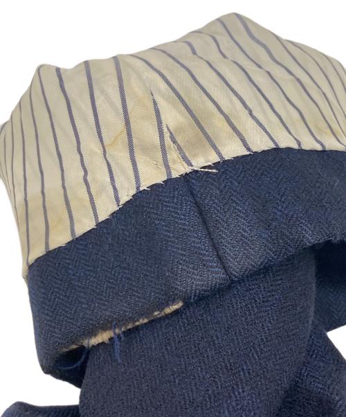 TOMORROW LAND PILGRIM（トゥモローランド ピルグリム）TOMORROW LAND PILGRIM (トゥモローランド ピルグリム) ベルト付ウールステンカラーコート ネイビー サイズ:46の古着・服飾アイテム