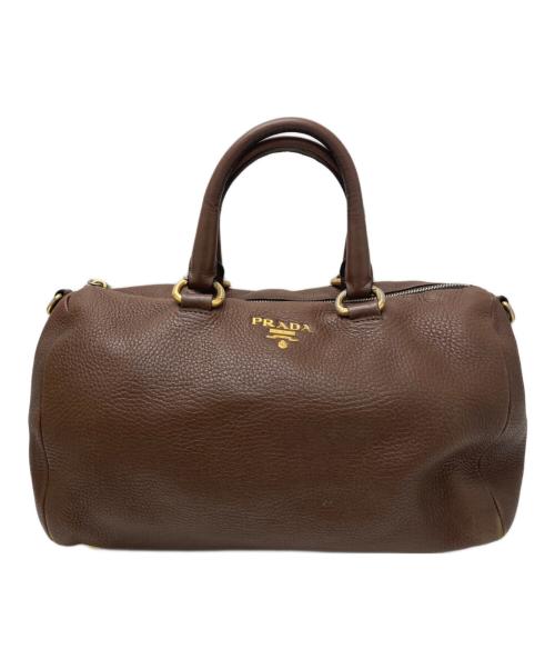 PRADA（プラダ）PRADA (プラダ) ハンドバッグ ブラウンの古着・服飾アイテム