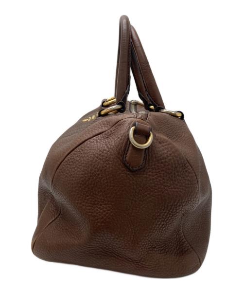 PRADA（プラダ）PRADA (プラダ) ハンドバッグ ブラウンの古着・服飾アイテム