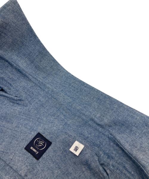 BEAMS F（ビームスエフ）BEAMS F (ビームスエフ) ワイドカラーシャツ ブルー サイズ:39 未使用品の古着・服飾アイテム