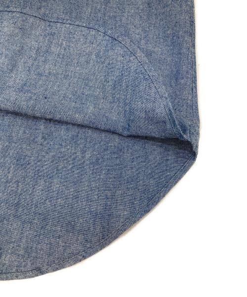 BEAMS F（ビームスエフ）BEAMS F (ビームスエフ) ワイドカラーシャツ ブルー サイズ:39 未使用品の古着・服飾アイテム