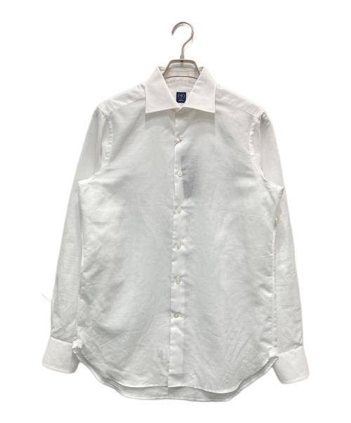 BEAMS F（ビームスエフ）BEAMS F (ビームスエフ) ワイドカラーシャツ ホワイト サイズ:39の古着・服飾アイテム