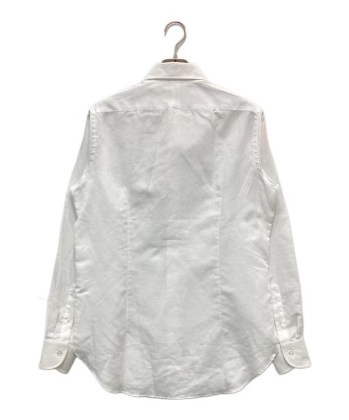 BEAMS F（ビームスエフ）BEAMS F (ビームスエフ) ワイドカラーシャツ ホワイト サイズ:39の古着・服飾アイテム