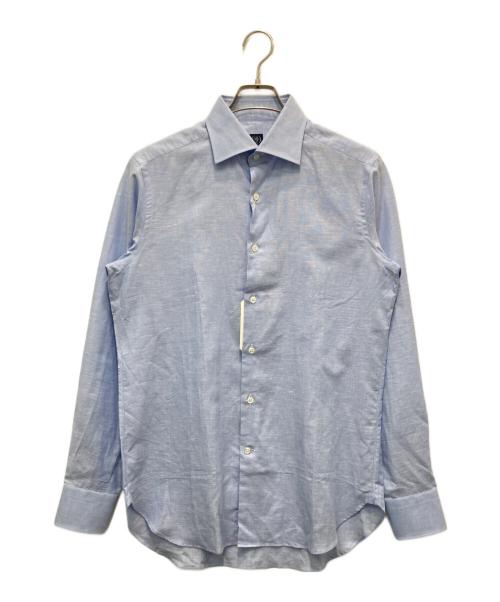 BEAMS F（ビームスエフ）BEAMS F (ビームスエフ) ワイドカラーシャツ ブルー サイズ:39 未使用品の古着・服飾アイテム