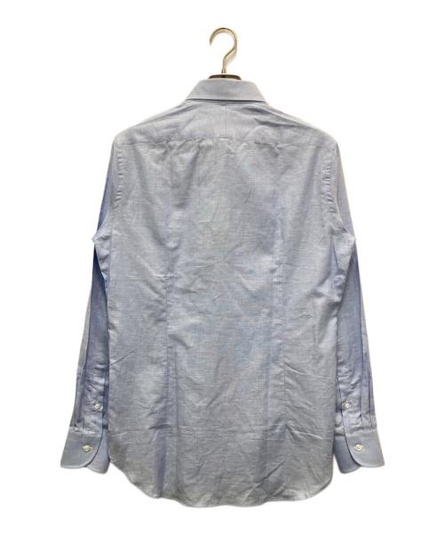 BEAMS F（ビームスエフ）BEAMS F (ビームスエフ) ワイドカラーシャツ ブルー サイズ:39 未使用品の古着・服飾アイテム