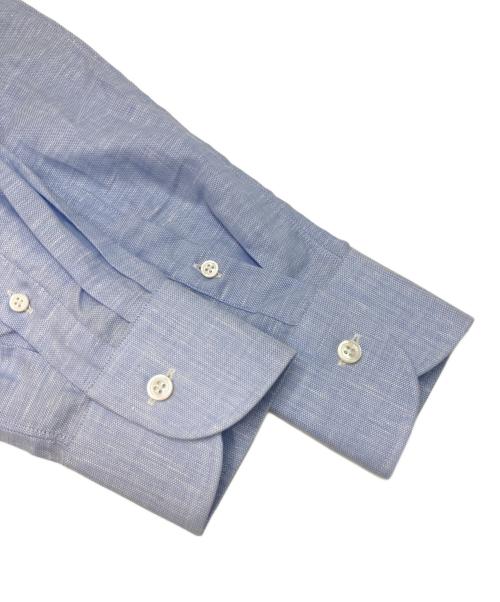 BEAMS F（ビームスエフ）BEAMS F (ビームスエフ) ワイドカラーシャツ ブルー サイズ:39 未使用品の古着・服飾アイテム