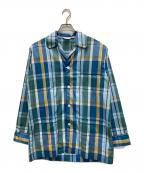 DEREK ROSEデレク ローズ）の古着「パジャマシャツ」｜グリーン×ブルー