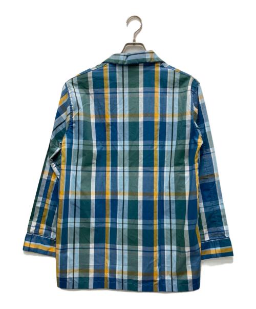 DEREK ROSE（デレク ローズ）DEREK ROSE (デレク ローズ) パジャマシャツ グリーン×ブルー サイズ:S 未使用品の古着・服飾アイテム