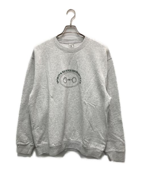 Sporty & Rich（スポーティーアンドリッチ）Sporty & Rich (スポーティーアンドリッチ) スウェット グレー サイズ:Lの古着・服飾アイテム