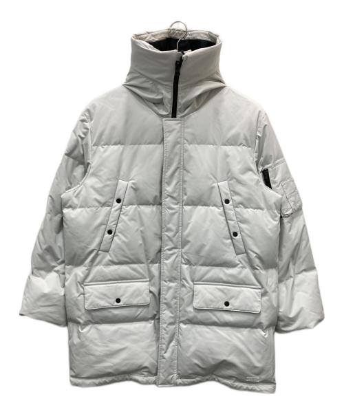 BOSS HUGO BOSS（ボス ヒューゴボス）BOSS HUGO BOSS (ボス ヒューゴボス) リラックスフィット ダウンコート ホワイト サイズ:Lの古着・服飾アイテム