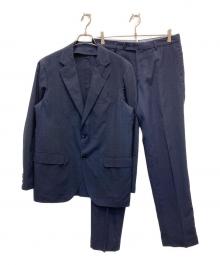 TOMORROW LAND PILGRIM（トゥモローランド ピルグリム）の古着「トロピカルウールシルクセットアップスーツ」｜ネイビー