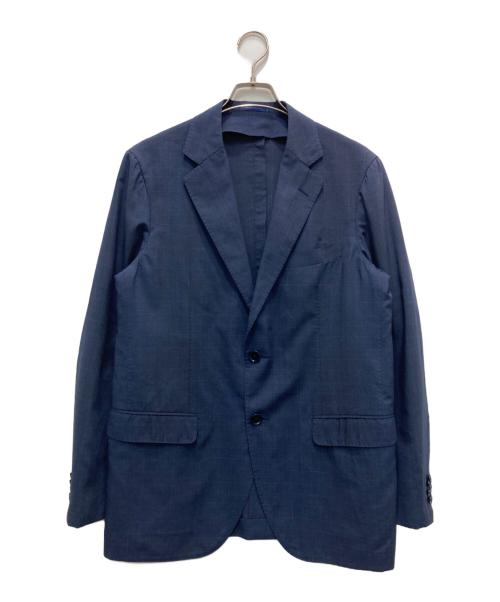 TOMORROW LAND PILGRIM（トゥモローランド ピルグリム）TOMORROW LAND PILGRIM (トゥモローランド ピルグリム) トロピカルウールシルクセットアップスーツ ネイビー サイズ:48の古着・服飾アイテム