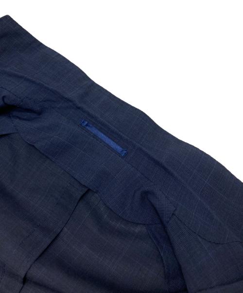 TOMORROW LAND PILGRIM（トゥモローランド ピルグリム）TOMORROW LAND PILGRIM (トゥモローランド ピルグリム) トロピカルウールシルクセットアップスーツ ネイビー サイズ:48の古着・服飾アイテム