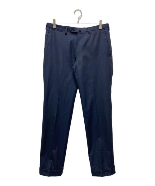 TOMORROW LAND PILGRIM（トゥモローランド ピルグリム）TOMORROW LAND PILGRIM (トゥモローランド ピルグリム) ウールシルク ピンヘッド シングルブレステッド2Bスーツ ネイビー サイズ:48の古着・服飾アイテム