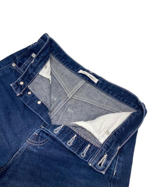 Whim Gazette（ウィムガゼット）Whim Gazette (ウィムガゼット) ラインカーブDENIM ブルー サイズ:36の古着・服飾アイテム