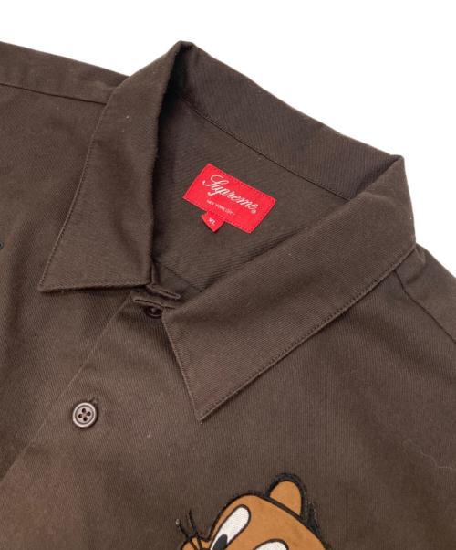 SUPREME（シュプリーム）SUPREME (シュプリーム) Tom&Jerry (トムトジェリー) S/S Work Shirt ブラウン サイズ:XLの古着・服飾アイテム
