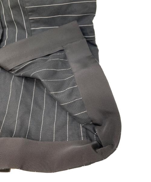 sacai（サカイ）sacai (サカイ) 取り外し可ストライプワンピース ブラック サイズ:2の古着・服飾アイテム