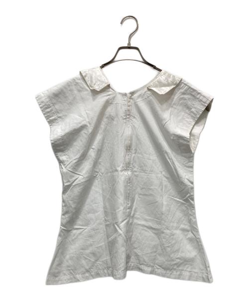 COMME des GARCONS（コムデギャルソン）COMME des GARCONS (コムデギャルソン) アシンメトリーカットオフデザインカットソー ホワイト サイズ:Sの古着・服飾アイテム