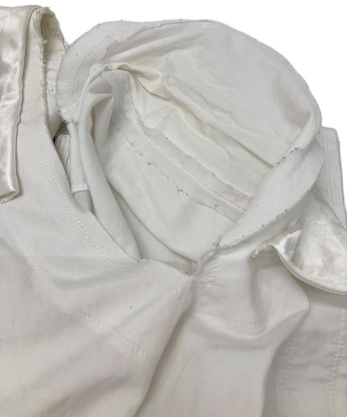 COMME des GARCONS（コムデギャルソン）COMME des GARCONS (コムデギャルソン) アシンメトリーカットオフデザインカットソー ホワイト サイズ:Sの古着・服飾アイテム
