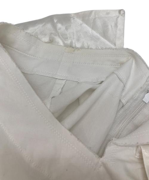 COMME des GARCONS（コムデギャルソン）COMME des GARCONS (コムデギャルソン) アシンメトリーカットオフデザインカットソー ホワイト サイズ:Sの古着・服飾アイテム