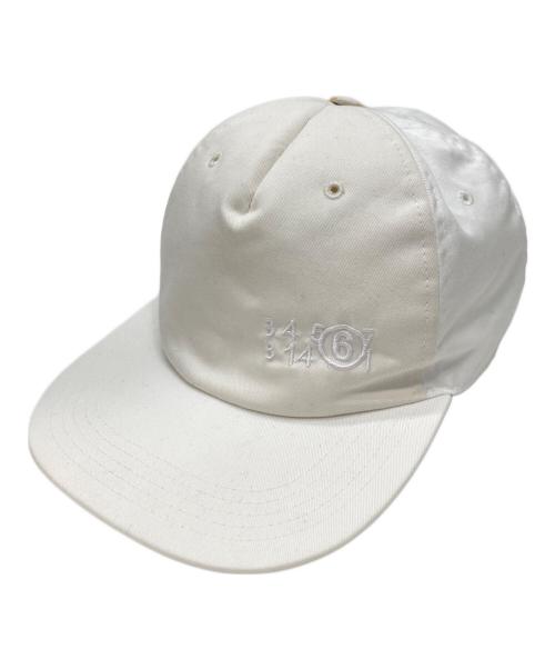 Maison Margiela（メゾンマルジェラ）Maison Margiela (メゾンマルジェラ) ロゴキャップ ホワイトの古着・服飾アイテム