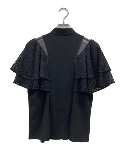 LOKITHO（ロキト）LOKITHO (ロキト) レースジップカットソー ブラック サイズ:2の古着・服飾アイテム