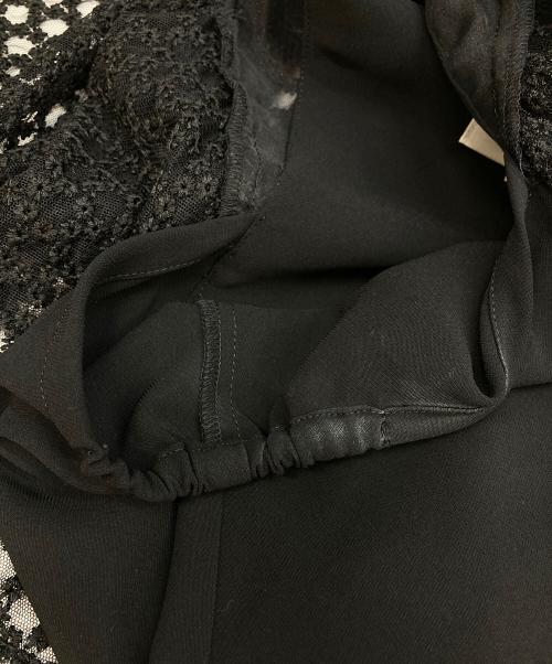 LOKITHO（ロキト）LOKITHO (ロキト) レースジップカットソー ブラック サイズ:2の古着・服飾アイテム