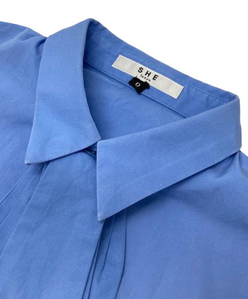 SHE TOKYO（シートーキョー）SHE Tokyo (シートーキョー) 3WAYブラウス ブルーの古着・服飾アイテム
