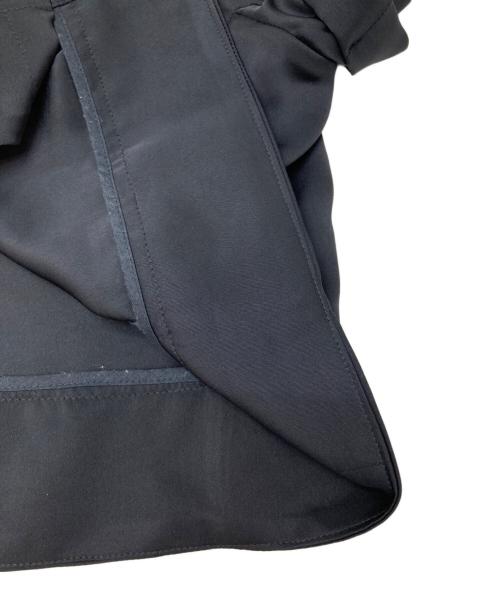 SHE TOKYO（シートーキョー）SHE Tokyo (シートーキョー) 比翼半袖ブラウス ブラック サイズ:1の古着・服飾アイテム