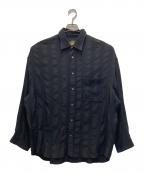 MAISON SPECIALメゾンスペシャル）の古着「Prime-Over Regular Collar Shirt」｜ブラック