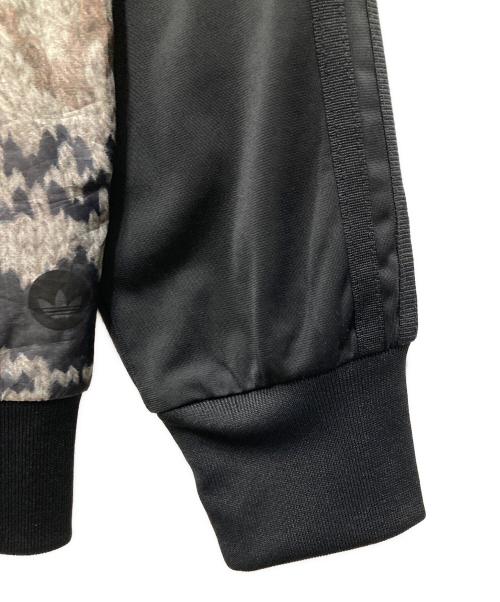 adidas（アディダス）adidas (アディダス) ネイティブ柄トラックジャケット ベージュ×ブラック サイズ:Mの古着・服飾アイテム