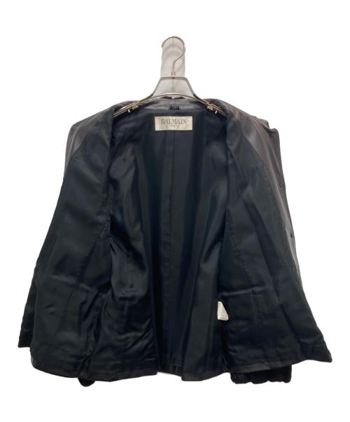 BALMAIN（バルマン）BALMAIN (バルマン) レザージャケット ブラック サイズ:11の古着・服飾アイテム