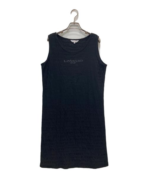 LEONARD SPORT（レオナール スポーツ）LEONARD SPORT (レオナール スポーツ) ノースリーブワンピース ブラック サイズ:42の古着・服飾アイテム