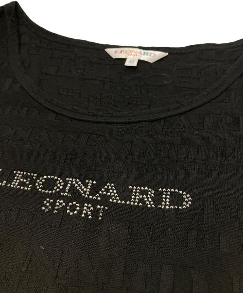 LEONARD SPORT（レオナール スポーツ）LEONARD SPORT (レオナール スポーツ) ノースリーブワンピース ブラック サイズ:42の古着・服飾アイテム