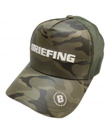 BRIEFING（ブリーフィング）の古着「迷彩メッシュキャップ」｜オリーブ