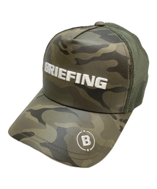 BRIEFING（ブリーフィング）BRIEFING (ブリーフィング) 迷彩メッシュキャップ オリーブの古着・服飾アイテム