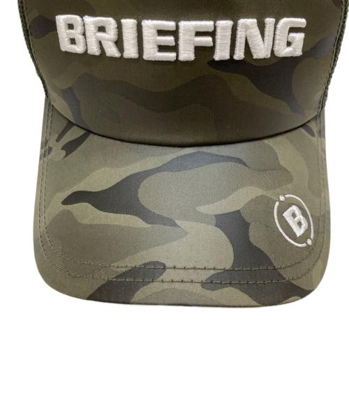 BRIEFING（ブリーフィング）BRIEFING (ブリーフィング) 迷彩メッシュキャップ オリーブの古着・服飾アイテム
